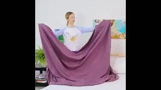 ЛАЙФХАК КАК СЛОЖИТЬ ПРОСТЫНЬ С РЕЗИНКОЙ !!!!!