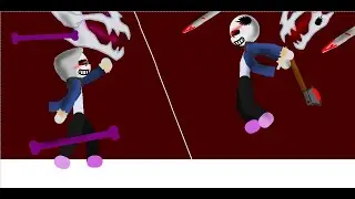 Dust Sans Vs Horror Sans (Dust!Tale Vs Horror!Tale) (Pivot Animation)