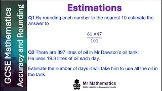 Estimating Solutions | Mr Mathematics