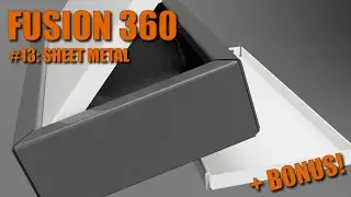 Sheet Metal (Gięcie blachy) - Fusion 360 cz. 13