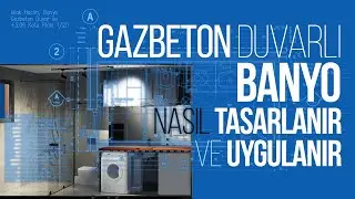 Gazbeton Duvarlı #Banyo #Uygulama #detayı ve aşamaları #1/20