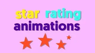 Star Rating Animations Green Screens
