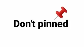 Don't comment and you will get pinned