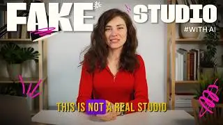 How to Create a Fake YouTube Studio Background for FREE with AI