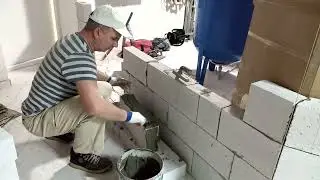 Перестінок нестандартної форми з газоблоку