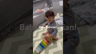 Baby playing xylophone:)