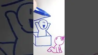 HOW TO DRAW A GIFT | lovestory | КАК НАРИСОВАТЬ ПОДАРОК #Shorts