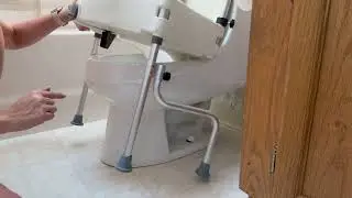 Angol Shiold Lock Raised Toilet Seat with Handles