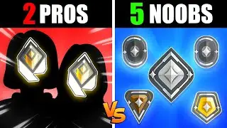 2 PROS vs 5 NOOBS - The *IMPOSSIBLE* VALORANT challenge