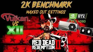 RDR:2 DX12 vs Vulkan Benchmark (Max Settings) \\ RTX 4090 Liquid \\ Ryzen 7 5800X3D