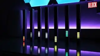 BARRA LED COLORES SOBRE ESCRITORIO KLACK