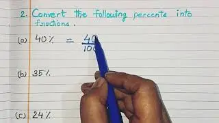 Class 5 | Chapter 7 | Percentage ( Exercise 7a)