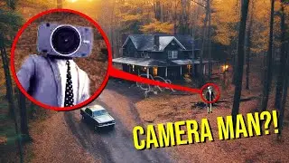 DRONE CATCHES CAMERAMAN AT THE ABANDONED HAUNTED HOUSE!! (HE BROKE MY DRONE!!)