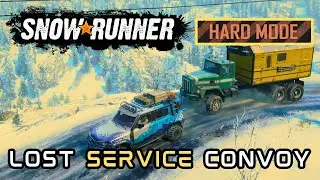 Snowrunner HARD MODE [S02E05] Exploring A New Map (Mountain River)