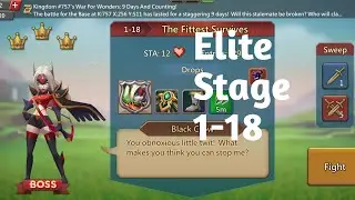 Lords mobile Elite stage 1-18 f2p|The Fittest Survives Elite stage 1-18