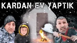 SURVIVING IN -10°C WE BUILT A GIANT HOUSE FROM SNOW