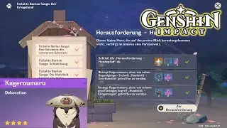 🌟Genshin Impact - Fallakte Bantan Sango: Der Kriegshund, Anerkennung (Kageroumaru erhalten)🌟