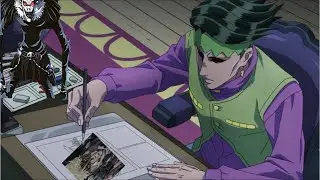 Rohan kills everyone while listening to the death note opening