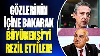 CANLI - Fenerbahçe Başkanı Ali Koç ve yönetici Hulusi Belgü, Büyükekşi'yi rezil etti!