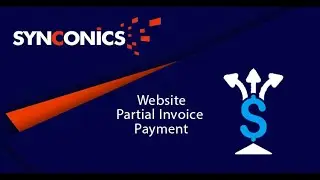 Website Partial Invoice Payment in Odoo  : Synconics [ERP]