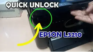 HOW TO UNLOCK AND LOCK EPSON L3210 SCANNER COVER