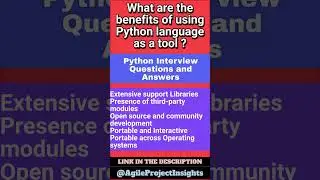 What are the benefits of using Python language as a tool in the present scenario