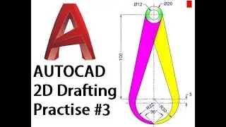 Practice AutoCAD 2D drawing - 3