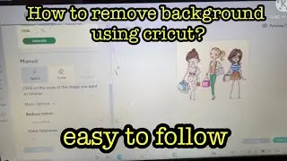 New background remover tool in cricut design space | Automatic background remover | manual remover