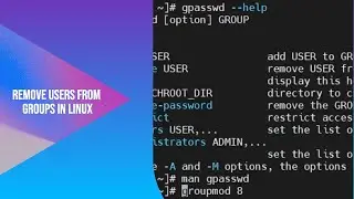 Remove users from Groups in Linux  #linux