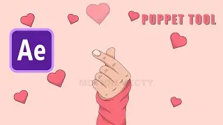 Puppet Tool Animation in After Effects | Finger Animation Tutorial | Heart Animation Tutorial