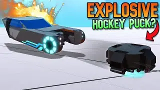 We Had A Battle With An EXPLOSIVE Hockey Puck?!