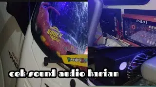 proses pemasangan audio harian di mobil Isuzu traga