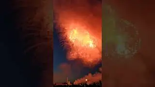Праздничный салют День ВМФ России 2020 Санкт-Петербург.