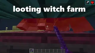 Minecraft farm: simple Looting witch farm design (over 4,5k items/h)