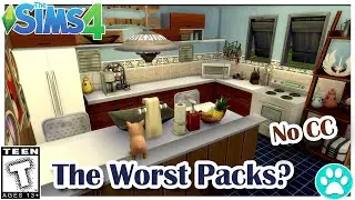 |Building A Room w/ My LEAST FAVORITE Packs| The Sims 4: Room Build