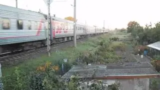 РЖД_ЧС4т-455 с поездом №7 Москва - Брест