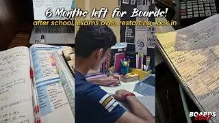 SURVIVING *CLASS 12th* EXAMS😭📚 | A Day in My Life as a Class 12 Grader | First PT Test Of 12th ✍️