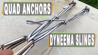 Climbing Quad Anchor break test with 240cm Black diamond dyneema sling