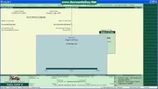Export, and Import Ledgers from old to new Company in Tally ERP 9