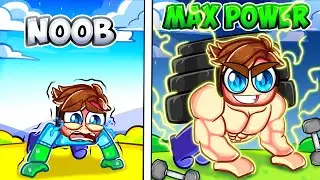 Upgrading NOOB to GOD in PUSH UP SIMULATOR (roblox)