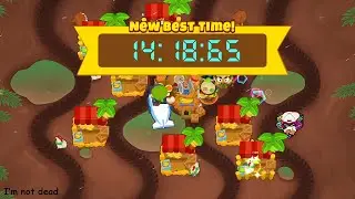 BTD6 Muddy Puddles Impoppable Speedrun in 14:18
