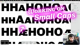 Working on small caps for the Lang Gothic font family