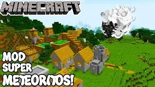 Minecraft 1.12.2 MOD SUPER METEORITO! JJ Meteor Mods Español!