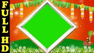 Motion Background | Sankrathi Frame | Green Screen Video | Green Screen Footage