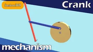 crank mechanism Fusion 360 tutorial [Beginner]