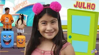 Maria Clara aprende os meses do ano e como usar o calendário