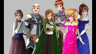 I drew my dnd party!
