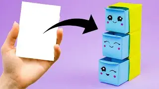 Оригами органайзер из бумаги | Кавайный органайзер своими руками | DIY Поделки из бумаги