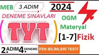 3 Adım Deneme Sınavları | TYT | 2. Adım 4. Deneme | Fizik | Fen Bilimleri Testi | Çözümleri | 2024