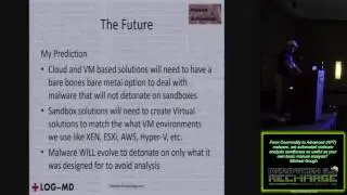 307 From Commodity to Advanced APT malware are automated malware analysis sandboxes as useful as you